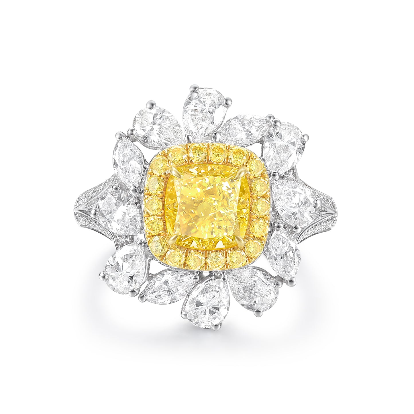 Yellow Diamond Engagement rings | Fashion Jewelry-Poyas