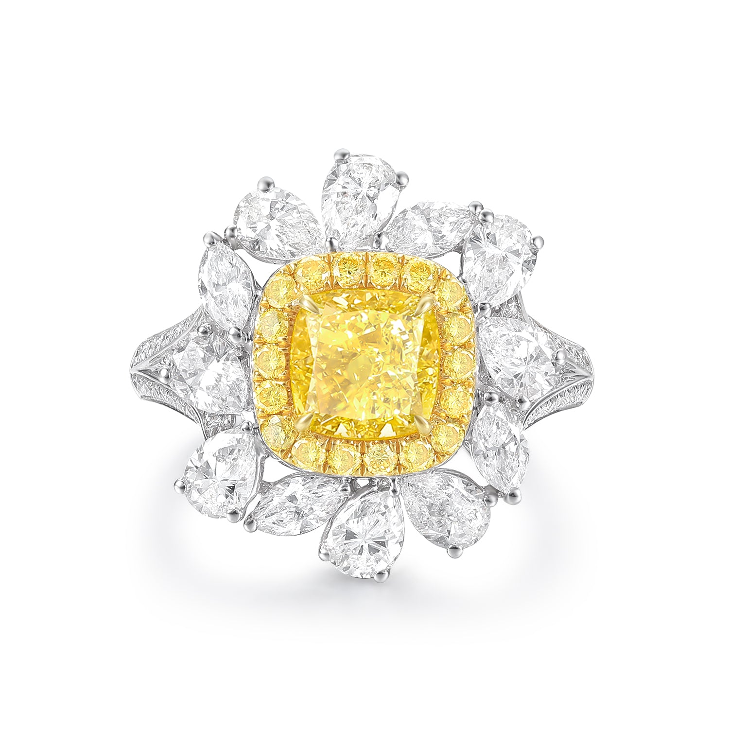 Yellow Diamond Engagement rings | Fashion Jewelry-Poyas