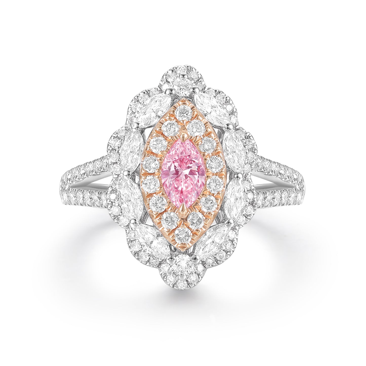 Light Pink Diamond Engagement Ring | Poyas Jewellery