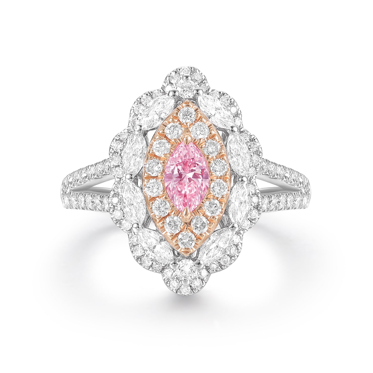 Light Pink Diamond Engagement Ring | Poyas Jewellery
