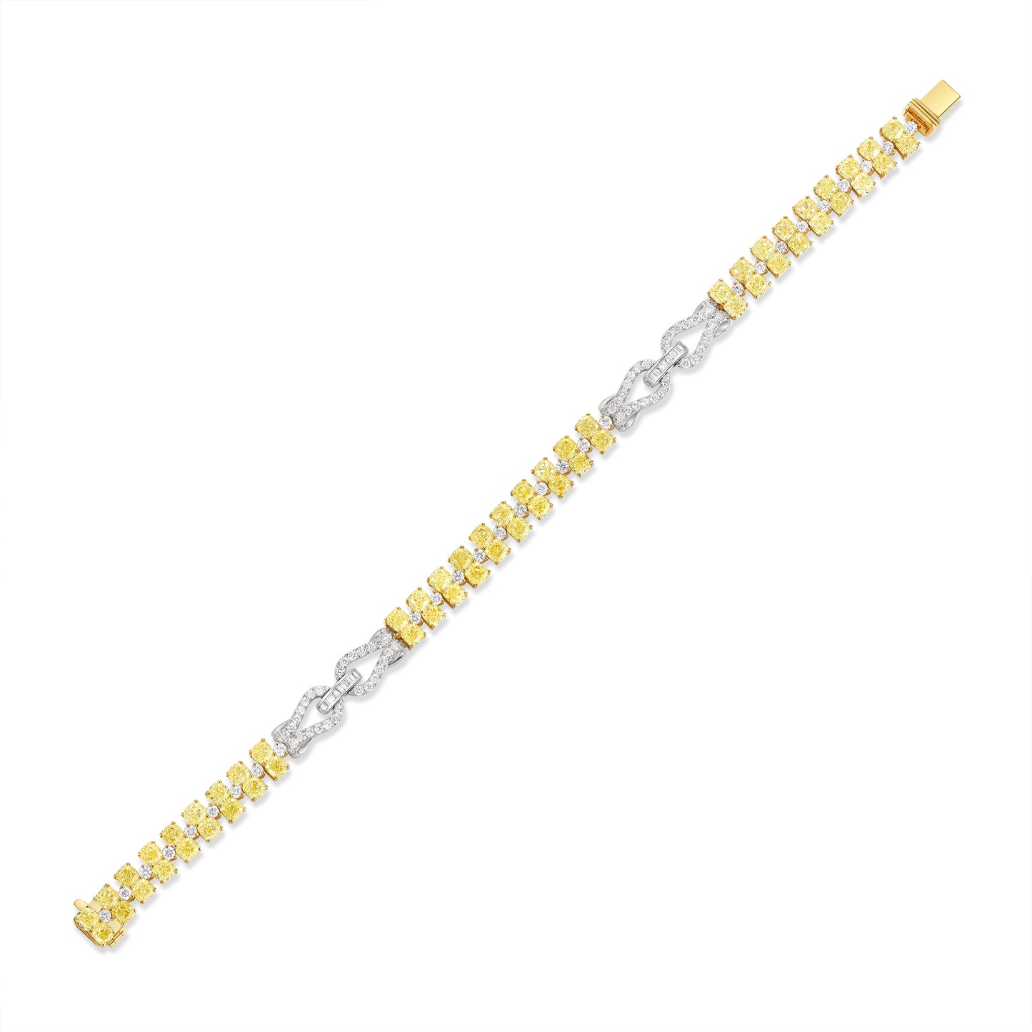 Yellow Diamond Bracelet 8.97 CT TW | 18K Yellow Gold | Free Shipping