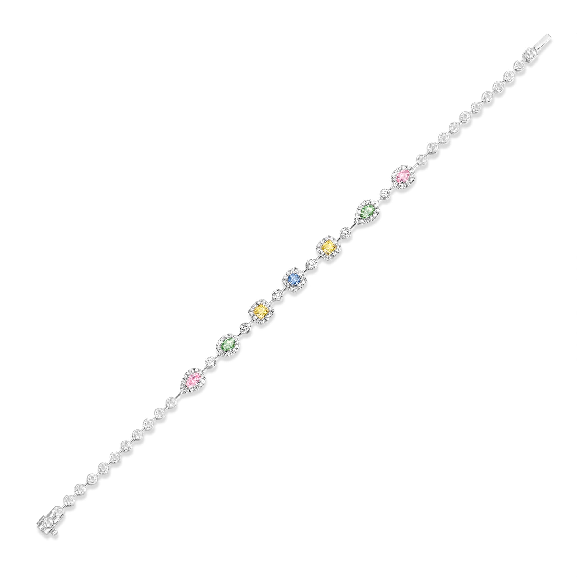 Multi-Colored Diamond Bracelet | Poyas Jewelry