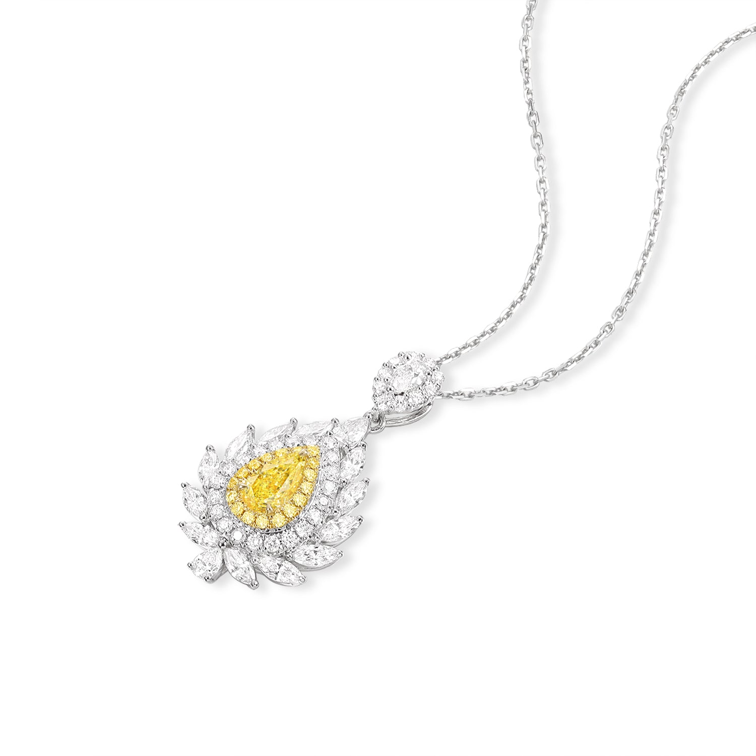  Yellow Diamond Necklaces&Pendant | Poyas Jewelry
