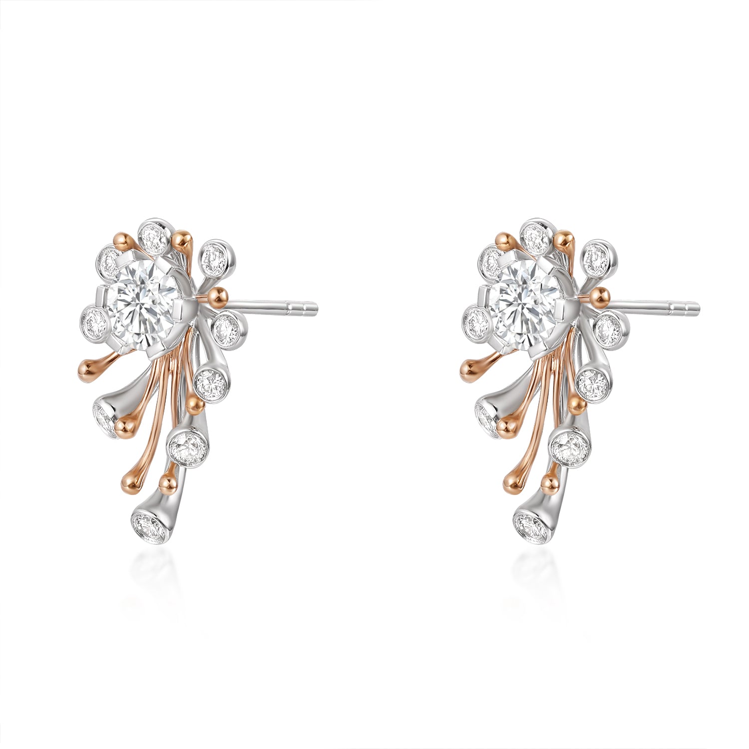 2 carat lab grown diamond earrings | Poyas Jewelry