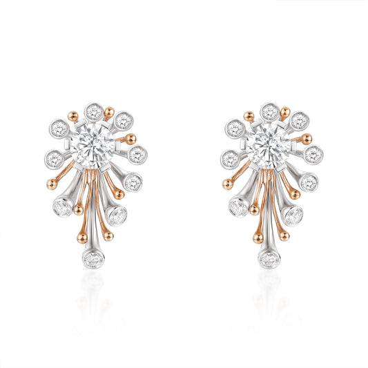 2 carat lab grown diamond earrings | Poyas Jewelry