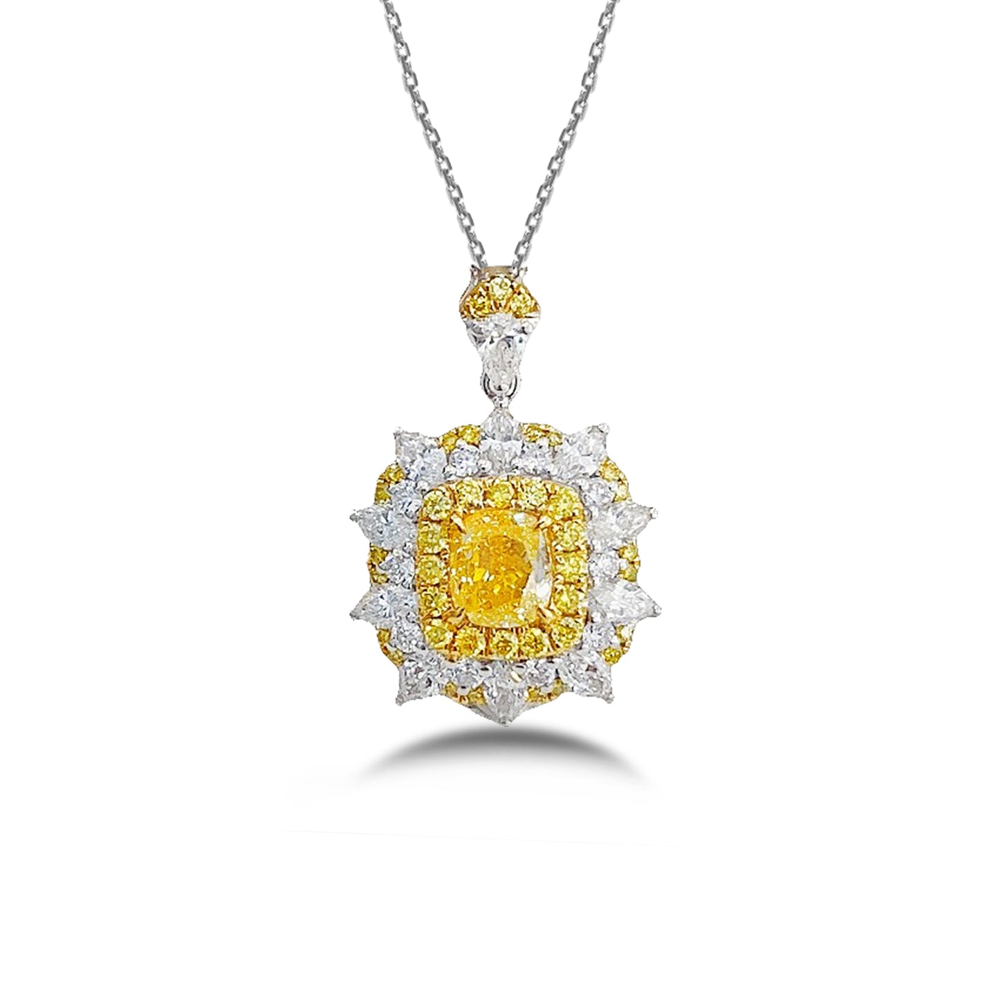 Yellow Diamond  Necklace | UP 30% OFF