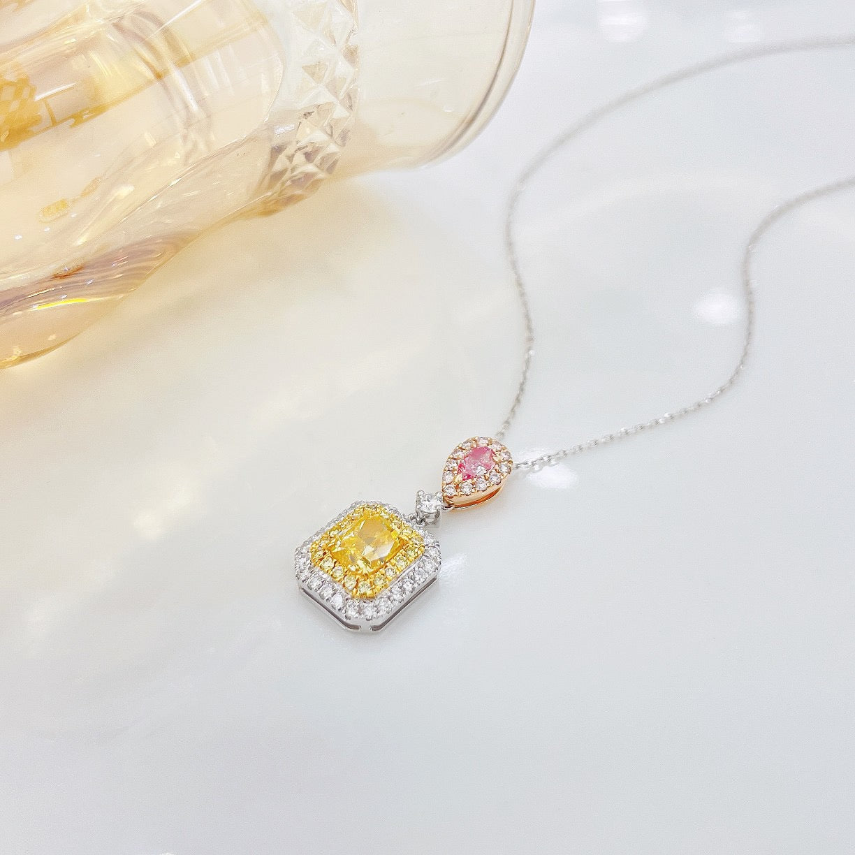 Yellow Diamond Necklaces & Pendants | Poyas Jewelry